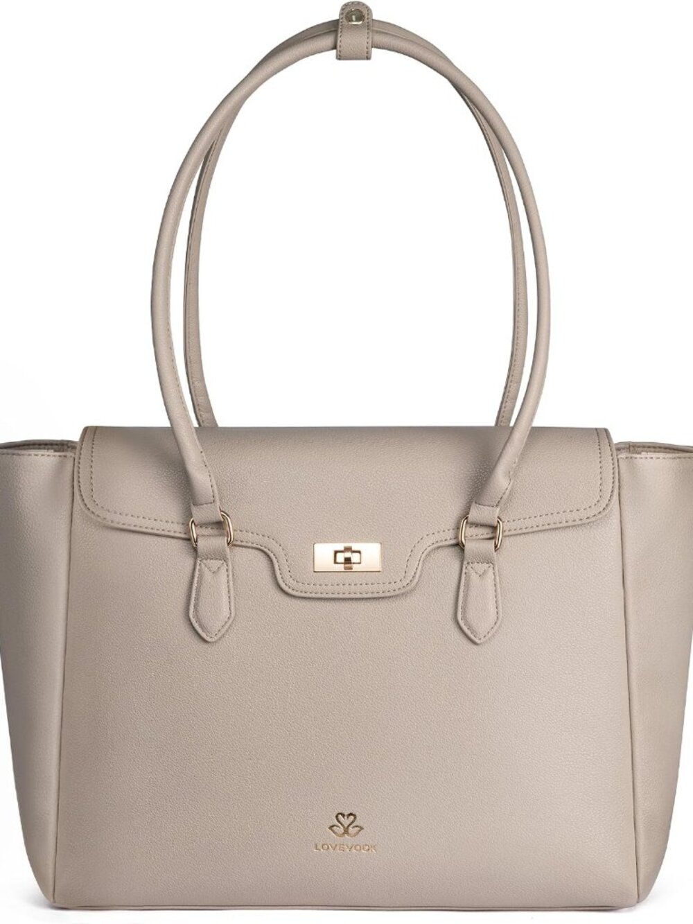 Laptop Bag for Women Soft Leather Work Bag, Office Shoulder Tote Purse Professio